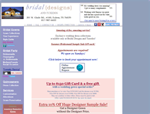 Tablet Screenshot of bridaldesigns.com